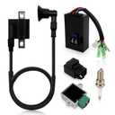 0452061 0452187 CDI Box Ignition Coil Voltage Regulator Rectifier Starter Relay Solenoid for Polaris Sportsman 90 2003-2006 Scrambler 50 90 2003 Predator 50 90 2003-2007 0450555 0451018