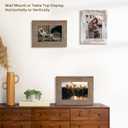 Golden State Art, 5x7 Picture Frame - Country Wood Grain Style - Tabletop Display, Back Hangers for Wall Display - Great for Photos, Gift, Pictures, Wedding, Portraits (2 Pack, Mix)