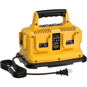 Upgraded 6-Ports Rapid Battery Charger Compatible with Dewalt Flexvolt 20V/60V,Compatible with Dewalt 20V/60V Battery DCB200 DCB206 DCB606 DCB609