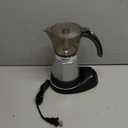 Imusa 6 or 3cup Electric Espresso Maker, Silver