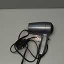 Conair Travel Hair Dryer with Dual Voltage, 1875W Compact Blow Dryer with Folding Handle, Gray