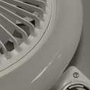 Socket Fan Light with Remote Control, 3 Colors 3000K-6500K Dimmable LED Light Bulb Fan Screw in Ceiling Fan for Bedroom, Kitchen, Storage Room, Closet, Wireless Small Ceiling Fans with Lights - White