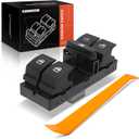 A-Premium Master Power Window Switch Compatible with Volkswagen Golf 2010-2014, GTI 2007-2014, Jetta 2005-2018, Passat 2006-2018, Rabbit, Tiguan, CC, Front Left Driver Side, Replace# 1K4959857