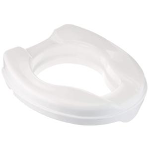 Homecraft Savanah Raised Toilet Seat, 2" High Elevated Toilet Seat Locks Onto Standard Toilets, Portable Assistance Commode Seat with Sturdy Brackets, Medical Aid for Elderly, Disabled, Limited Mobility