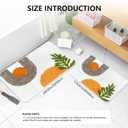 Boho Shaggy Microfiber Bathroom Rug, Super Absorbent Non Slip Mat for Tub, Shower, Machine Wash, 20X30 in