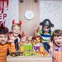 WorldBazaar Halloween Paper Food Trays 60PCS Halloween Serving Trays Disposable Treat Snack Holder Trays Decorations Trick or Treat Party Supplies