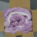 Bedsure GentleSoft Sherpa Fleece Throw Blanket for Couch, Non-Heated, Thick and Warm Throw for Girls and Women, Soft Fuzzy Plush Kids Blanket for Winter, Lilac, 50x60 Inches