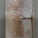 Large Framed Tree of Life Gold Wall Art, Large Canvas Prints Paintings Artwork for Walls, Modern Luxury Golden Big Tree Pictures for Living Room Fireplace Bedroom Kitchen Dining Room Office Wall Decor