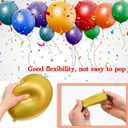 68Pcs Black White Gold Balloons with 12 Inch Black Gold Confetti Balloons for Graduation Birthday Wedding Party Decorations (Heibaijin)