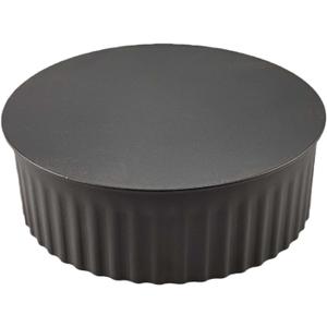 Replacement 6 in Black Stove Pipe Clean Out Tee Cap with Crimp 24 Gauge Fits ModelsBM0151 6527618