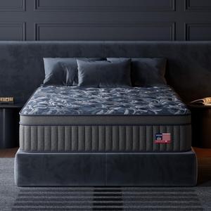 Full Mattress, 10 Inch Cooling Gel Hybrid Bed in a Box with Gel Memory Foam,Pain-Relieving Hybrid Mattress for Extra Lumbar & Hip Support, Individually Wrapped Pocket Coils Innerspring