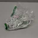 TOPDC 2-Pack 6 Ft 16 AWG 2 Prong Extension Cord, Indoor 16/2 Extension Cord Power Strip with Safety Cap Protect, 3-Oultlet, 13 Amps, 1625 Watts, 125 Volts, ETL Listed, White Color