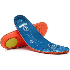 ROCKROOSTER Work Insoles for Men Women Memory Foam Cushion Inserts with Arch Support PORON Heel Cushion Coolmax Quick-Dry Fabric Durable Replacement Insoles for All-Day Comfort and Pain Relief (Blue_rc930)