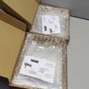 KEHAIL 2 Pcs Gold Metal Crystal Mirror Tray - 11.2"x8.1" Table Centerpieces Tray, Multi-Functional Display for Flowers/Cupcakes/Jewelry, Vanity Organizer & Wedding Dessert Table Accent