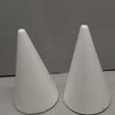 FFchuanhe 6-Pack Craft Foam Cones(3.7X11.7in), White Polystyrene Cone Shaped Foam, Foam Tree Cones, for Arts and Crafts, Christmas Tree, School, Wedding, Birthday, DIY Home Craft Project.