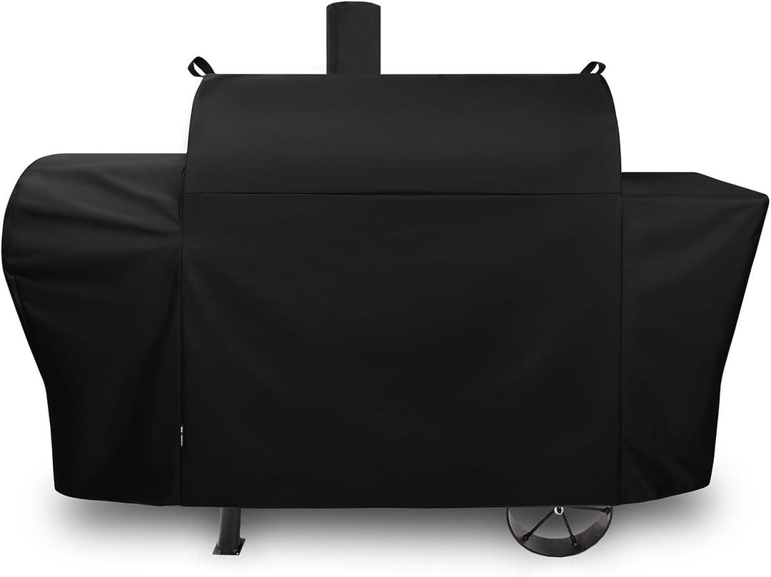 Grill Cover for Oklahoma Joe's Longhorn Combo Grill, Heavy Duty Waterproof Oklahoma Joe's Longhorn Combo Charcoal Gas Smoker BBQ Covers