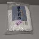 Nanspring 24 Inch White Curtains for Kitchen Windows Over Sink Linen Blend Modern Semi Sheer Mini Curtains for Small Window Back Tab and Rod Pocket for Cafe Bathroom RV, 2 Panels 29 x 24