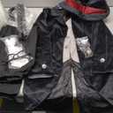 12 Pcs Abraham Lincoln Costume Kids Douglass Costume for Boys (7-8 Years, Black)