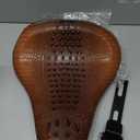 13" Brown Crocodile Motorcycle Leather Driver Seat Cushion for Harley Davidson Sportster Chopper Bobber (Brown-Crocodile)