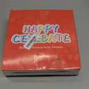 Grencian 96 Pcs Hot Pink Party Supplies Holographic Print Hot Pink Plates and Napkins Tableware Set for Girls Women Birthday Sprinkle Wedding Bachelorette Bridal Shower Decorations Serves 24