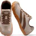 Barefoot Shoes Women Casual Sneakers,Wide Toe Box Shoes Women Zero Drop Barefoot Shoe Men,Minimalist Trail Running Shoe,Non-Slip Lightweight Breathable Comfortable Fashion Walking Hiking Shoes Unisex (Khaki), 6.5 Women/5 Men