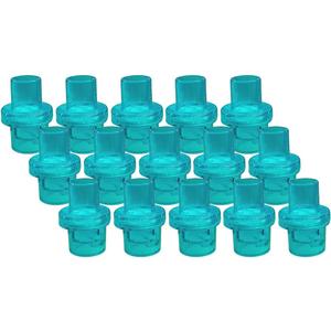 Pack of 100pcs CPR One Way Valves CPR Training Valve Green for Training Mask - Individually Wrapped