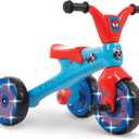 Huffy Marvel Spidey and His Amazing Friends Light Up Kids' Trike, Ideal for Ages 3+ Years Old, LED Light Feature, Under Seat Storage, Fun and Playful Design, Spidey and His Amazing Friends Graphics, Toddler