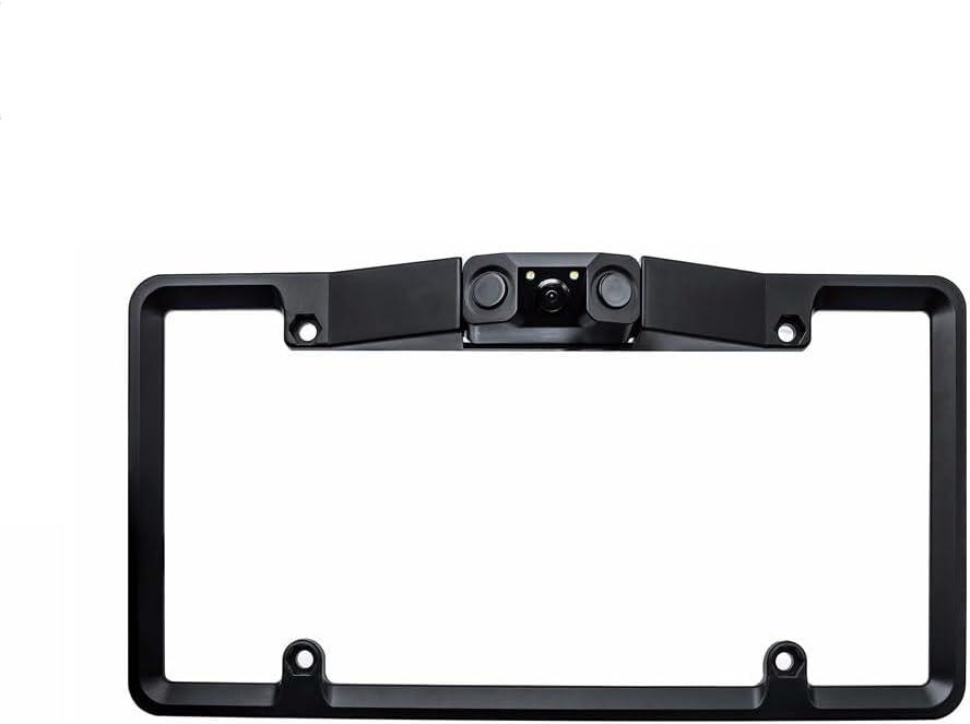 3 in 1 American car License Plate Frame Built-in Backup Camera and Parking Sensor with Water Proof Buzzer Alarm Night Vision Vehicle Safety