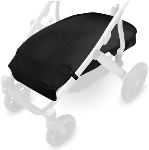 Quintriae Stroller Basket Cover for UPPAbaby Vista V2 & V3 Accessories – Water-Resistant Storage Protector, Conceals Items, Easy Clip-On Access