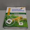 Piepea Brass Valve Outdoor Dog/Pet Water Fountain, Step On Dog/Pet Water Dispenser System for Fresh Water, Upgraded Version providing Constant Stream,41" Hose