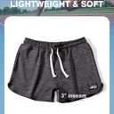 AIMPACT Men's Athletic Shorts Bodybuilding Workout Cotton Gym Shorts with Pockets (Gray, XL)