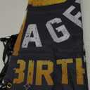 Fabric 13th Birthday Backdrop Banner for Boys Girls, Yard Sign Photo Booth Props, 3 Years Old Official Teenager Party Decor Indoor Outdoor, Black Gold Silver Theme, 6.1x3.6 FT