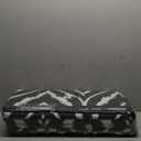 OLANLY Outdoor Rug 9x12 ft Waterproof, Outdoor Plastic Straw Rug with Geometric Pattern Clearance, Reversible RV Mat for Patio, Camping, Balcony, Deck, Backyard, Black & White