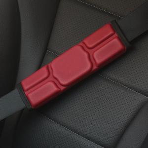 Seat Belt Cover Pad, Cute Kawaii Animal Capybara Seatbelt Covers Soft Seatbelt Cushion, Car Seat Strap Pads Red