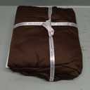Queen Size Armless Futon Covers - 100% Egyptian Cotton 600 Thread-Count Futon Slipcovers - Zippered Couch Cover Sofa Bed Protector, Sleeper Sofa Cover, Machine Washable, Chocolate