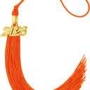 3 x JULMELON 2026 Tassel Graduation, Orange Graduation Cap Tassel Charms for College High School Graduate Hat Ceremonies Accessories Class Memorial Keepsake