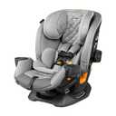 Chicco OneFit Max ClearTex All-in-One Car Seat with LeverLock Installation, Slim Design, Convertible Car Seat, Seat for Infants and Children 5-100 lbs, Ash/Grey, Manufacture Date: 11/2025