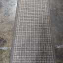 120"x 28" HallWay Rug Dark Grey And Grey