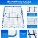 Volleyball Baseball Rebounder Net, Softball Rebounder Pitchback Net Quick Adjustments, Quick Adjustments Lacrosse Bounce Back Practice Equipment, Ideal for Outdoor Indoor and Backyard Training