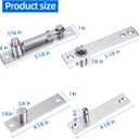 Heavy Duty Pivot Hinge for Wood Door - HBL' Stainless Steel Hidden Door Hinge for Secret Door, with 360 Degree Rotation, Invisible Pivot Door Hardware for Bookshelf