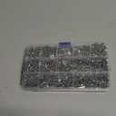 1110 Pcs M3 Small Metric Screws with Nuts, Hex Socket Head Cap and Nut Assortment Kits, Stainless Steel Replacement Machine Fastener Screws and Bolts Nuts (Silver 1110)