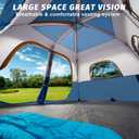 UNP 8 Person Tent, Portable Cabin Tent, Camping Tent 4-Person Easy Set Up, Waterproof with Top Rainfly for Outdoor Camping/Hiking