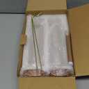 Incense Holder for Sticks, Anti-Ash Flying Incense Burner with 30 Incense Sticks, Detachable Glass Ash Catcher (Wood, Brown-2Pcs)