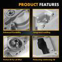 302-1 81074 LS Swap Retrofit Oil Pan Kit Compatible with GM Classic Car Muscle Car Trucks LS Gen III IV Aluminum 1955-87 Fits for LS1 LS2 LS3 LS6 LSX 4.8L 5.3L 5.7L 6.0L 6.2L Engines (Silver)