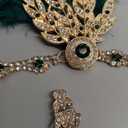 choyaxo Flapper Headband Roaring 20s Headpiece Great Gatsby Headpiece for Women (green)