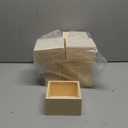 Cregugua 10 Pack 4 Inch Square Wood Box Unfinished Small Wooden Boxes for Crafts (Outer 4.1x 4.1x 2.4 IN ,Interior 3.5 x 3.5 x 2.3 IN)