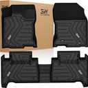 3W Floor Mats Compatible for Lexus NX 2015-2021 TPE All Weather Custom Fit Floor Liner for Lexus NX 200t / NX300 /NX300h, 1st&2nd Row Full Set Car Mats Black
