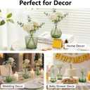 RUCKACE Bud Vases in Bulk 22 Green Glass Small Vases Flower Vase Bulk for Centerpiece Table Wedding Decorations Home Decor Party(Gradient Green 22 Pack)