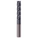BestParts High Performance Solid Carbide Long End Mill, AlTiN Coated, 4 Flute, 30 Degree Helix, 7/16" Cutting Diameter, 7/16" Shank Diameter, 2" Length of Cut, 4" Overall Length, Square End
