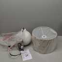 Signature Design by Ashley Wardmont 18" Modern Dimensional Design Ceramic Table Lamp, White